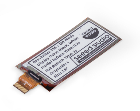 Display Epaper 2.9 - 104990852 شاشة EInk EPaper مرنة أحادية