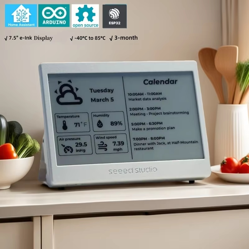 شاشة XIAO ESP32 ePaper مقاس 7. - مراجعة Home Automation Arduino وسعره