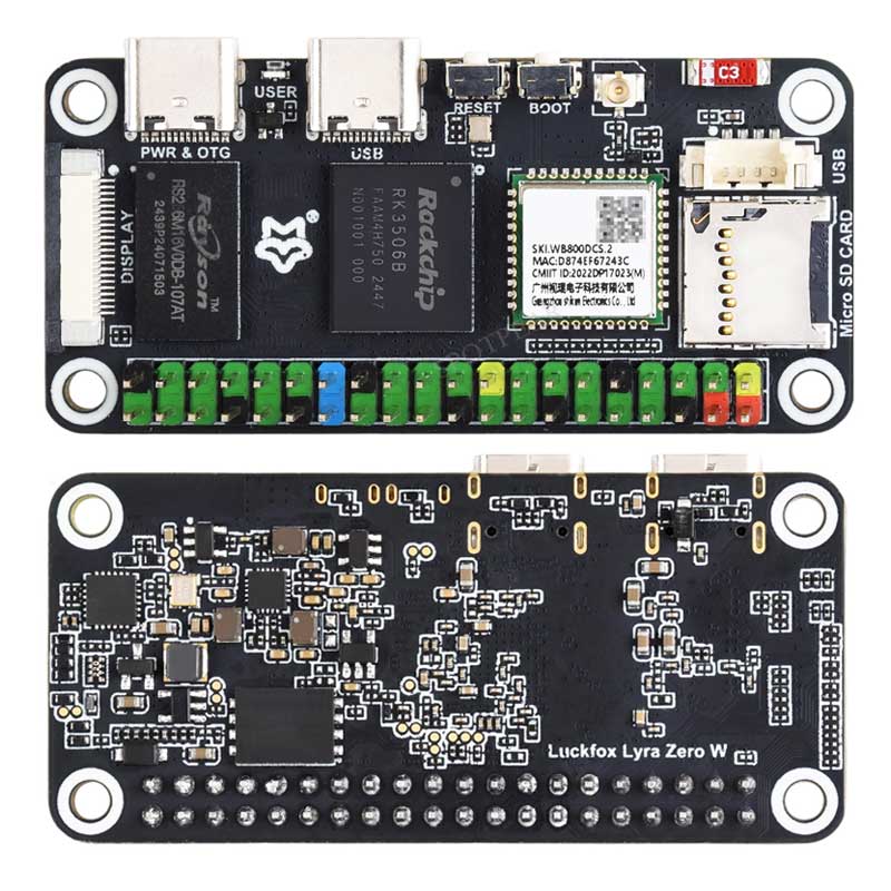 لوحة Luckfox Lyra Zero W RK350 - مراجعة Pi Zero W Board وسعره
